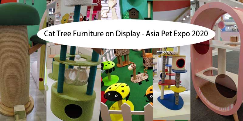 cat tree furniture in asia pet expo